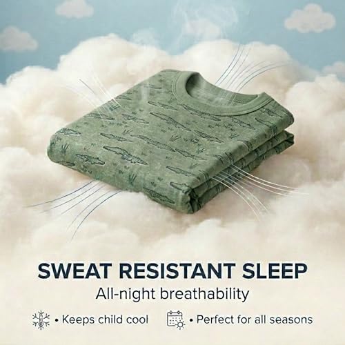 Image of The Mom Store Kids Cotton Night Suit for Boys and Girls | Breathable Night Dress for Kids Boys and Girls | Printed Nightsuit Pajama Set | Comfortable All-Season Sleepwear for Daily Use | Combo Set