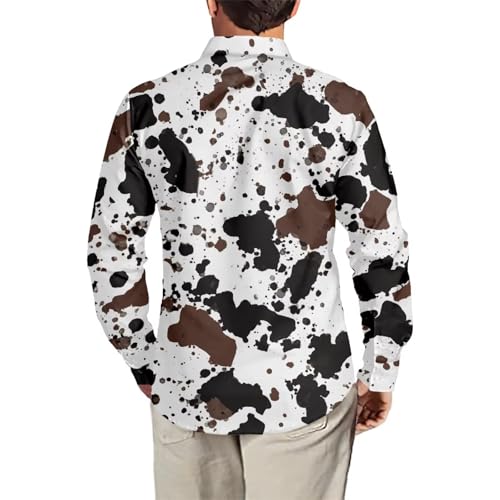 Men's Muscle Fit Dress Shirts Wrinkle-Free Long Sleeve Casual Button Down Shirts3