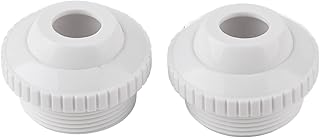 2Pcs Pool SPa Directional Flow Hydro Stream Return Jet Fitting Opening Hydrostream 1.5in Male Thread Rotatable Massage Nozzle Wall for Swimming Pool and SPa