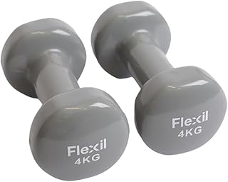 Vinyl Dumbbell Weights | Set Of Hand Weights | Home Gym Equipment | Comfortable grip