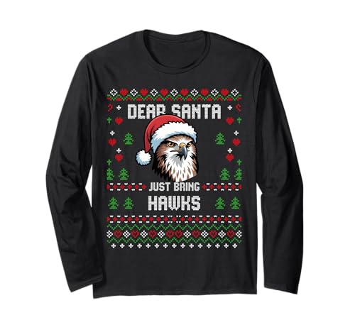 Dear Santa Just Bring Hawks Christmas Ugly Xmas �Z�[�^�[ ����T�V���c