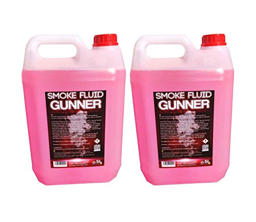 Liquido de humo Pack 2 x de MUY ALTA DENSIDAD olor FRESA 5L Liquido de niebla,Humo Gunner Smoke