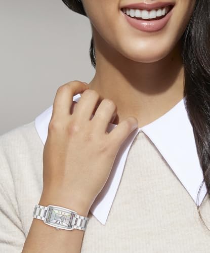 Image of Coach Reese Women's Watch - 2H Quartz Tank Watch with Crystal-Set Link Bracelet - Water Resistant 3 ATM /30 Meters - Gift for Her - Premium Fashion Timepiece for Every Occasion - 24mm