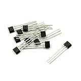 HONJIE A3144 Pin 3 Terminal Sensitive Hall Effect Switch Sensor Pack of 10 (Black Silver Color)