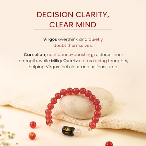 Image of Astrotalk Zodiac Bracelet with Raw Selenite Plate | Healing Crystals for Protection & Emotional Balance | Citrine & Tiger Eye | Bracelet for Man & Woman | Gift for Man & Woman