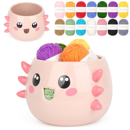50% Off Coopay Axolotl Yarn Bowl with 14 Yarns
