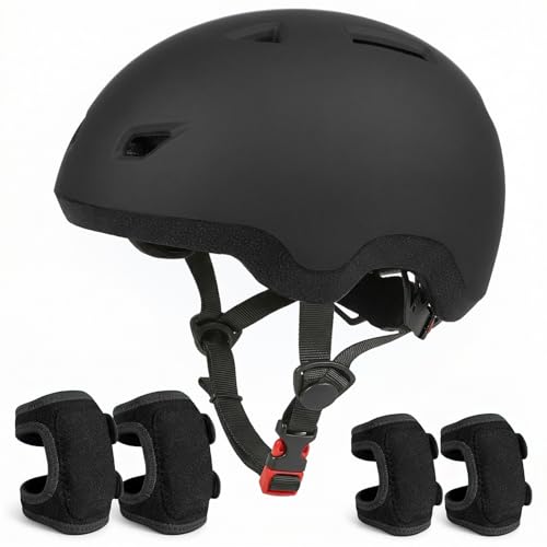 Image of Toddler Helmet and Knee Pads Set for 1-3 Years Old, Kids Bike Helmets with Toddler Knee Pads and Elbow Pads Set, Adjustable Baby Helmet for Balance Bike, Scooter, Tricycle, Bicycle