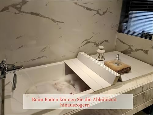 Cubierta de bañera Ilat aislante de PVC para barril de madera, bandeja superior de 85 x 130 cm 6