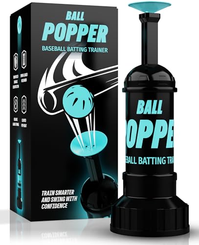 Ball Popper – Reinforced Tee Ball Popper with Durable Spring Launch & Stable Base, No Battery – Pop Up Baseball Trainer for Batting Practice, Swing Timing & Accuracy (Balls Not Included)