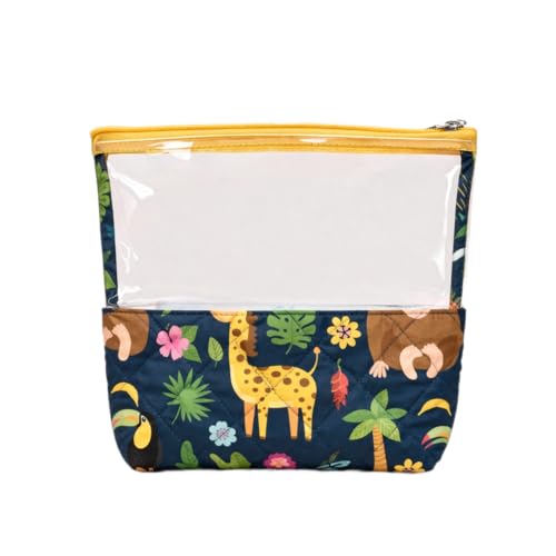 Image of Medicine Kit | Multipurpose All-in-One Compact, Durable, Lightweight, Waterproof, Bag | Travel Friendly Pouch | Ideal for Stationary, Diaper, Medicines (Animal Print)