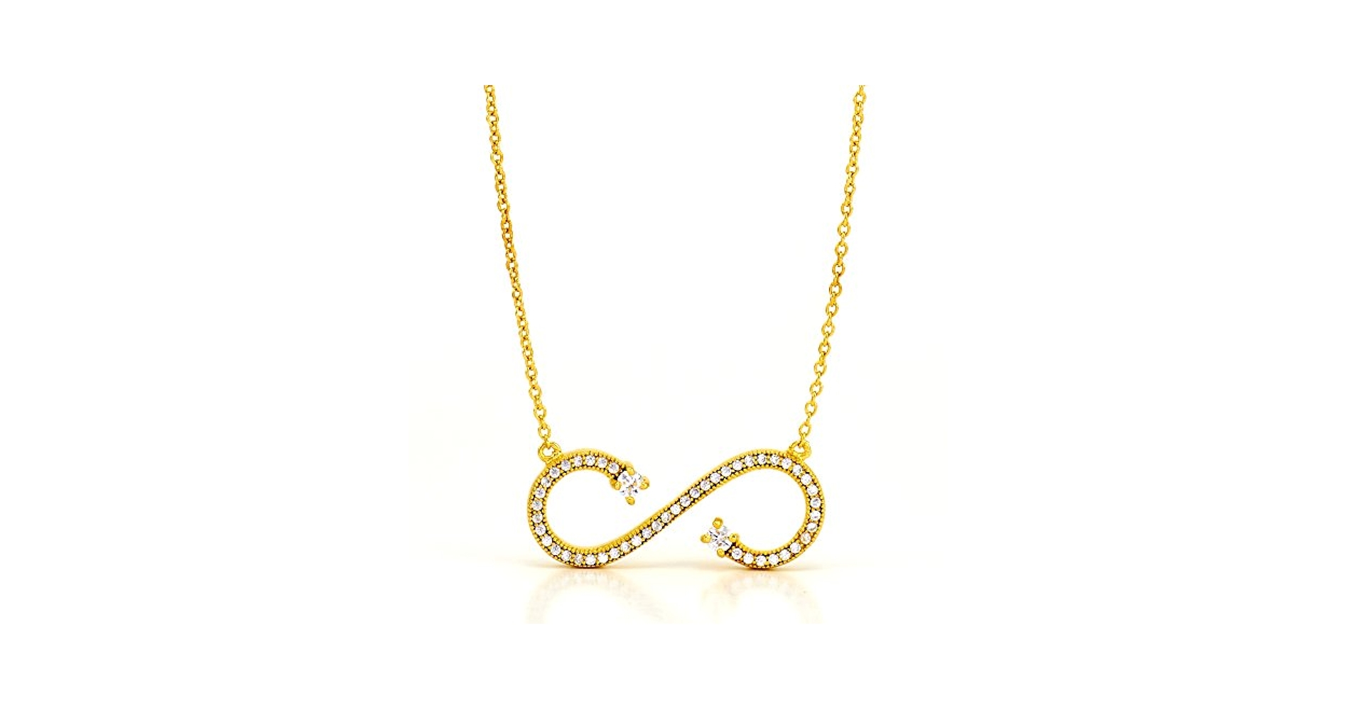 Amazon.com: Gold Plated 925 Sterling Silver Round CZ Sideway