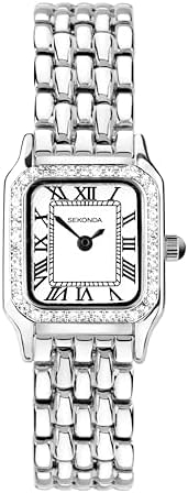 Sekonda Monica Ladies 20mm Quartz Watch in White with Roman Numerals, Analogue Display and Alloy Strap