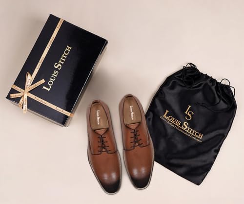 Image of LOUIS STITCH Casual Shoes for Men | Ultra Lightweight and Comfortable | Cushioned Footbed Men's Derbys | LSMX-PL