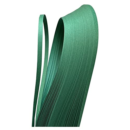 Pestal Papierstreifen aus Papier, 3 mm, 5 mm, 10 mm, Waldgrün zum Basteln, einfarbige Origami-Papier, Filigrane Streifen (5 mm)