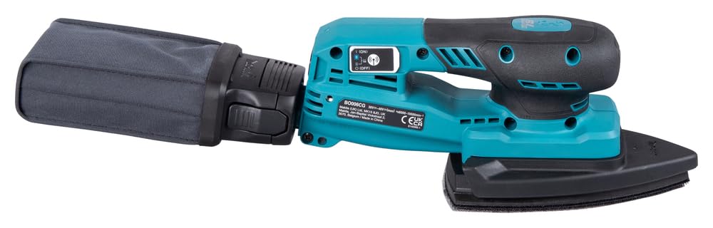 Makita BO006CGZ - Levigatrice a delta a batteria 40 V max. / 100 x 150 mm (senza caricatore e batterie)