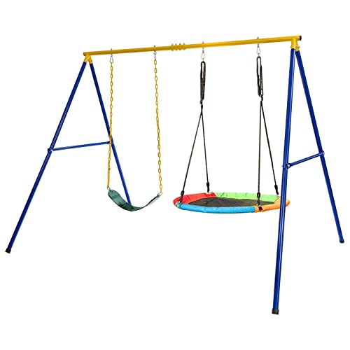 # 😉Ampia Gamma di Utilizzi # Questo telaio extra largo è disponibile per molti tipi di altalene, come l'altalena a nido d'uccello, l'altalena morbida e l'altalena per yoga.