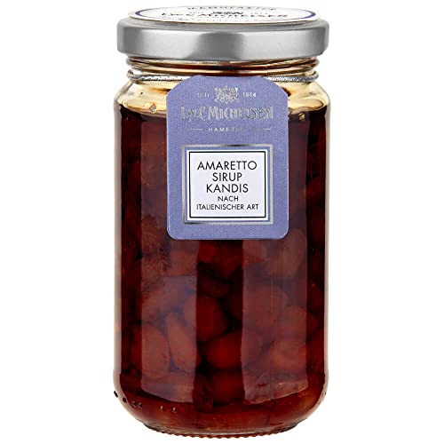L.W.C. Michelsen - Amaretto-Mandel-Kandis (250g) | Kandis eingelegt in Amaretto-Sirup| aromatisch & süß | für Tee-Liebhaber | Aus der Hamburger Manufaktur - nach traditioneller Rezeptur