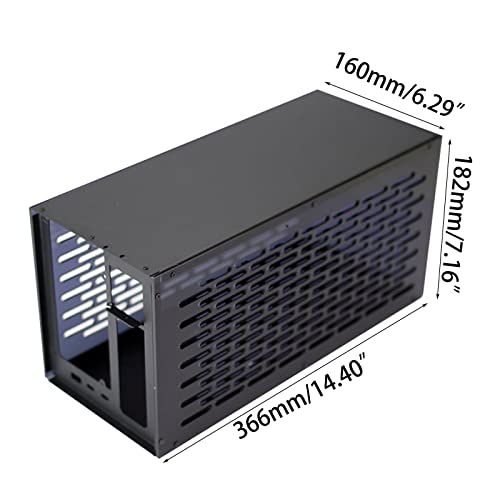 Gabinete Dock para GPU compatible con Thunderbolt Modelo TH3P4G3 con estructura metálica, soporte para display OLED y ventiladores de refrigeración miniatura 3