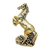 Genérico Estatua del Caballo del Año, Figura Caballo Zodíaco De Latón, De Mesa De La Suerte Y La Riqueza | Escultura De Animal Zodíaco Chino, Diseño De Nube Propicio, Decoración De Exhibició