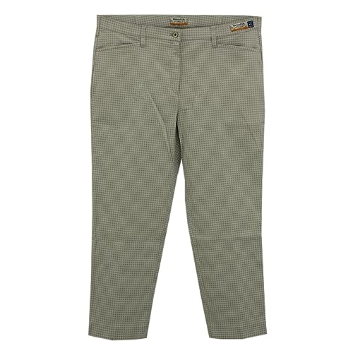 Raphaela by Brax, Style Lorella 7/8, Damen Jeans Hose Gabardine Stretch Grau Meliert D 48 W 38