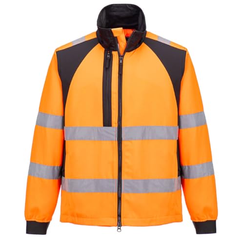 Imperméable Portwest CD861 haute visibilité : veste de pluie de conception supérieure durable