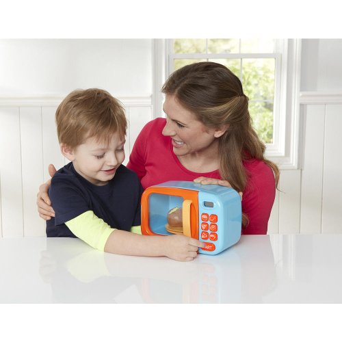 Just Like Home Microwave - Blue w/ Play Food