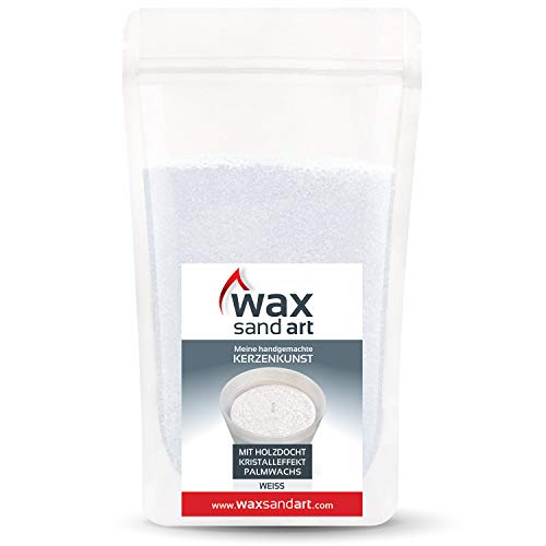 Kerzenwelt Kerzensand 500 Gramm MIT Duft (inkl. 6 Dochte mit 17 cm) … (Vanille) Cover