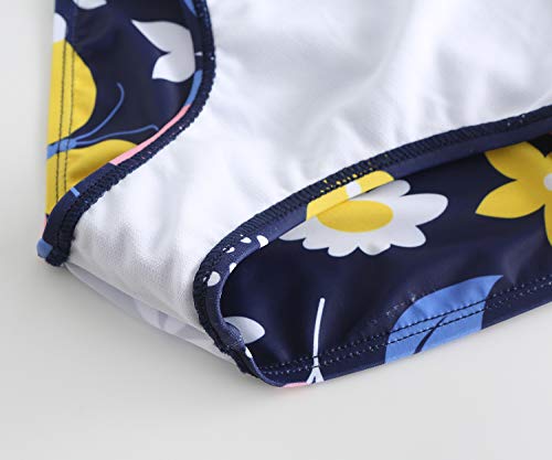 Image of Moon Tree Girls One Piece Swimsuits Ruffle Swimwear Beach Bathing Suit 2-14 Years