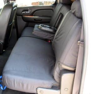 Durafit Seat Coevrs, C1122-Lost C- Chevy Silverado, GMC Sierra Double Cab Seat Covers in Lost Camo Endura Rear 60/40 Split Seat with Integrated Armrest
