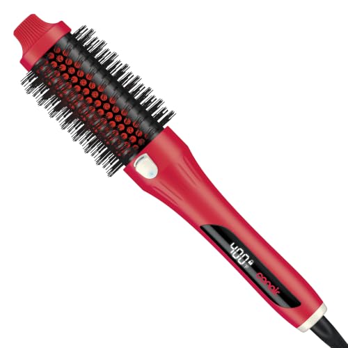 Conair InfinitiPRO Infrared Thermal Brush, Dry-Hair Styling, 1.5”, Berry
