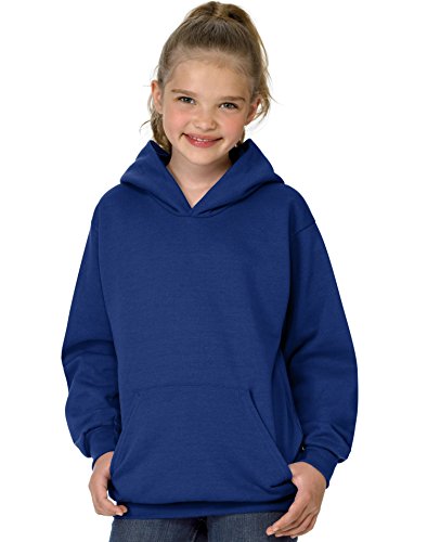 Hanes By Youth ComfortBlend EcoSmart Pullover Hoodie_Deep Royal_M - Main Image