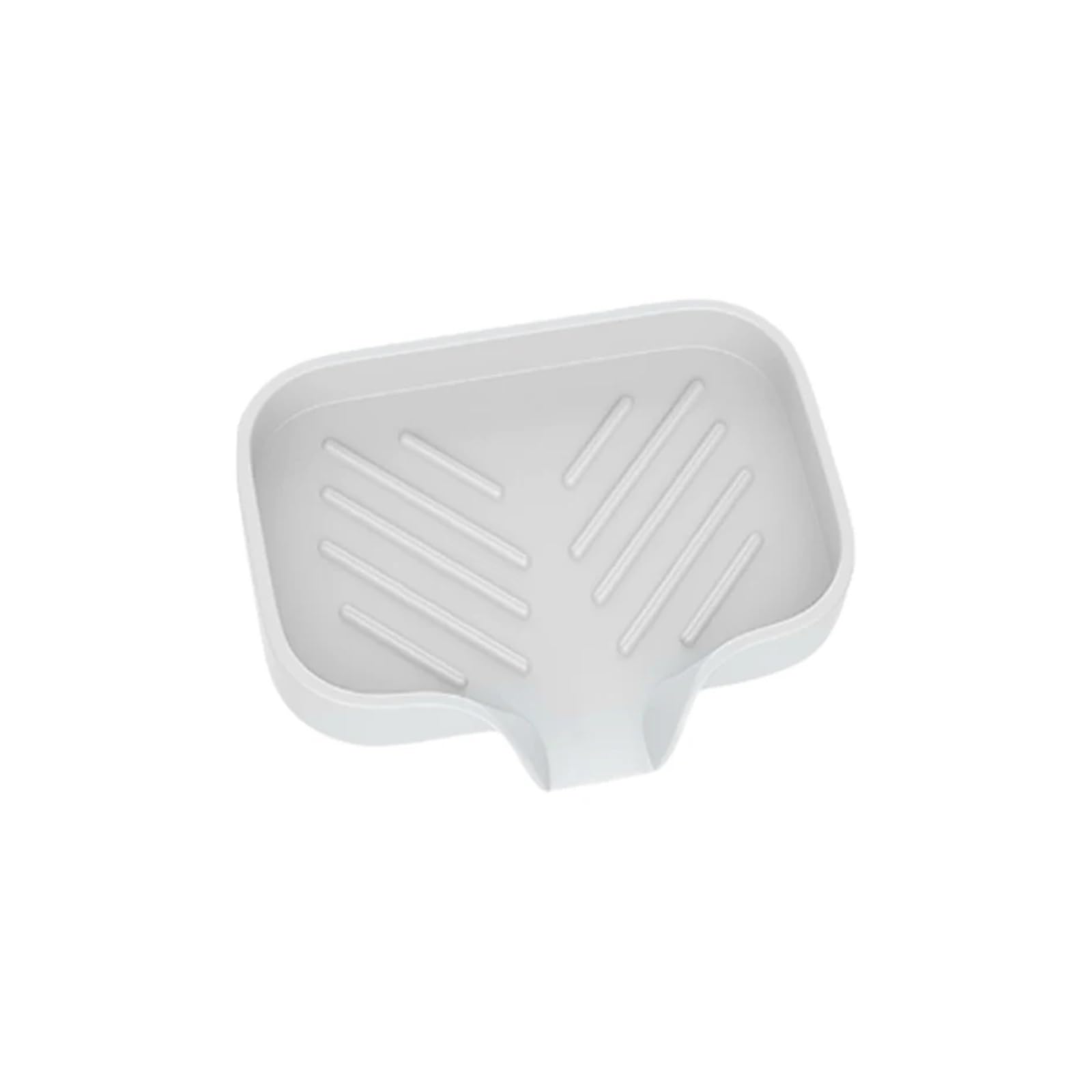 Anti-Slip Soap Holder, Multicolor Silicone Drain Soap Dish 3Pcs Self Draining .-slip Tray Counter. Holder(Beige)