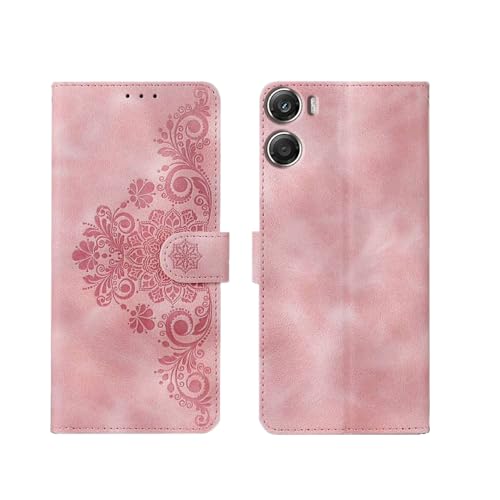 Image of amazon basics Moto G06 Power 5G Flip Cover | Card Pockets Wallet & Stand | Flip Cover for Moto G06 Power 5G (Executive Pink)