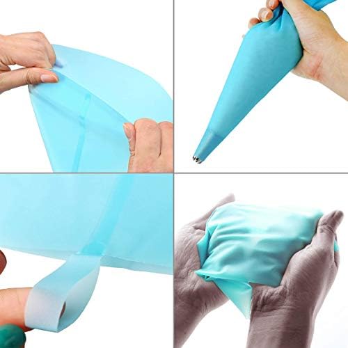 4 Size Silicone Pastry Icing Piping Cream Bags DIY Reusable Cake Decorating Tool
