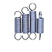 DIY Toy Spring Stainless Steel Small Tension Spring with S Hook and O Ring Wtretching Wire Diameter 0.8mm (Color : 40mm(10pcs), Size : 10MM_0.8MM(Hook))