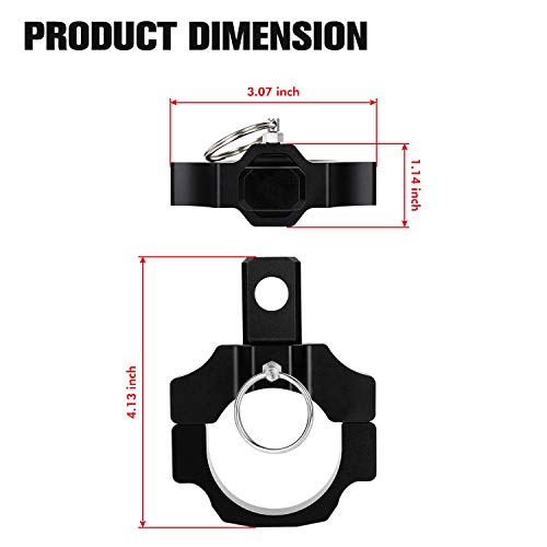 Mounting Bracket for LED Whip Lights, AAIWA LED Light Whip Antenna Mount Bracket for UTV ATV - Fits 1.8" to 1.9" Rollbar Cage