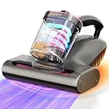 uwant Mattress Vacuum Cleaner, 16Kpa 450W Bed Vacuum Cleaner with 253.7nm UV-C Light, 149°F Heat, 36000 RPM/Min Tapping, HEPA Filter & Ultrasonic, Handheld Vacuums for Bed, Sofa, Couch, Crib, Gray