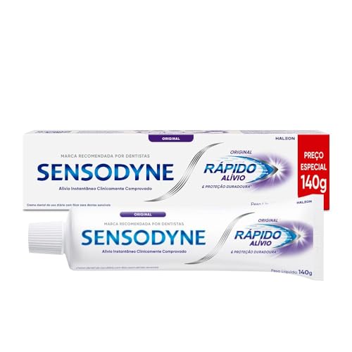 Sensodyne Rápido Alívio Para Dentes Sensíveis em 60 Segundos, 140g