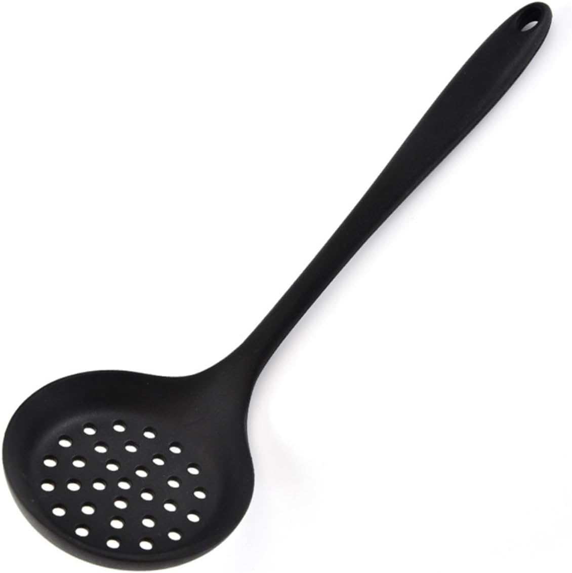 PRETYZOOM 4pcs Silicone Food Strainer Skimmer Spoon Kitchen Gadgets Serving Utensils Ladles for Cooking Heat-resistant Easy to Clean Ergonomic Handle
