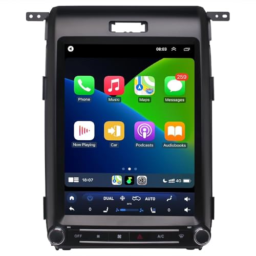 SEICANE Radio Stereo for 2013 2014 Ford F150 Android System 12.1 inch Touch Screen Carplay Android Auto GPS Navigation 8 Core 4G RAM+64G ROM