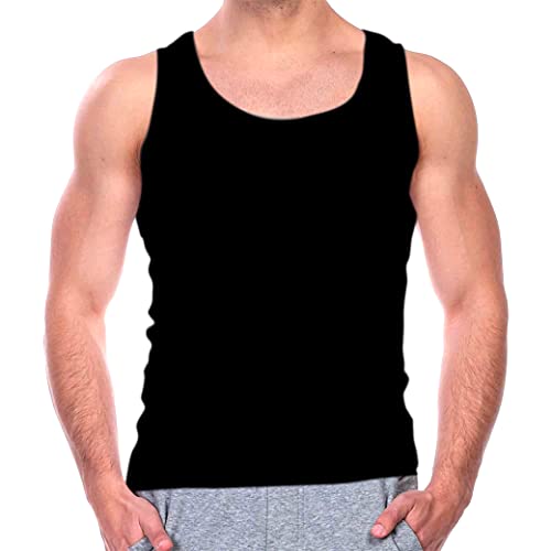 Tank Tops for Men 3-Pack Ribbed Compression Undershirt Men's A Shirts Muscle Tanks t Shirt
