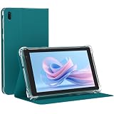 NOVOJOY 7 Inch Tablet with Case, Android 14 Tablet PC, 32GB Storage 8GB RAM Tabletsa Quad-Core Processor Android Tableta pc Dual Camera, WiFi, BT Computer Tabletas.(with Tablets Cover),Navy Blue