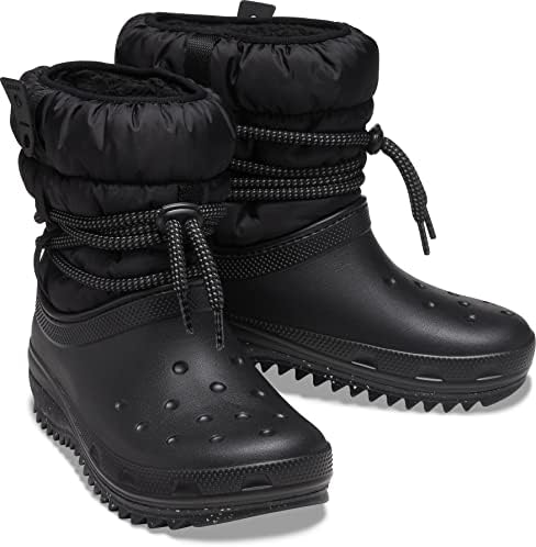 Crocs Women's Classic Neo Puff Luxe Winter Boots Snow, Black, Numeric_6 | Image 6