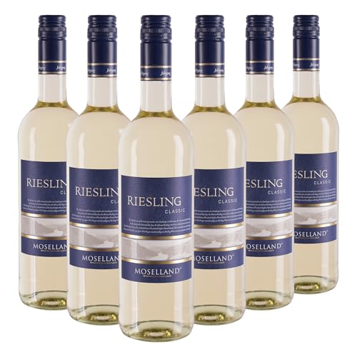 6 × Moselland Classic Riesling Joven (Caja de 6 Botellas de 75 cl)