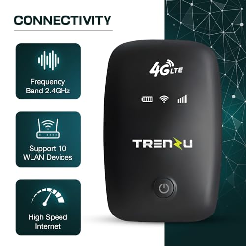 Image of 4G /5G WiFi Dongle with SIM Slot | Portable Wireless Hotspot Device | Up to 150 Mbps Speed | 2100mAh Battery | Supports 10 Devices | Pocket WiFi Data Card for Laptop & Travel