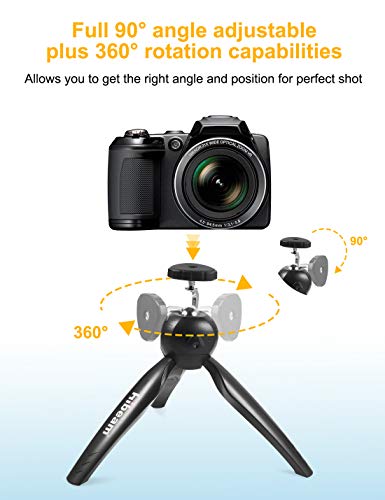 Mini Tripod Stand, Multipurpose Tabletop Holder for Phone, Projector, Camera, Adjustable Selfie Stick, Portable & Lightweight, Wide Compatibility, Easy Set-up, Fully Adjustable Angle & Rotation - Thumbnail 2