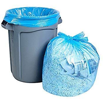 QUALITY SUPPLIES DIRECT BLUE 37 x 60 GARBAGE LINER 60 GALLON RECYCLING GARBAGE BAGS EXTRA LARGE CAPACITY 1.2 MIL GARBAGE LINER 100BX FREE FREIGHT