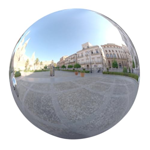 GALPADA Polished Gazing Ball Mirror Reflective Ball for Outdoor Decor Garden Spheres for Planters Delicate Art Ornament