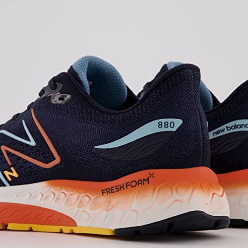 New Balance Men's Fresh Foam 880 V12 Running Shoe, Eclipse/Vibrant Apricot, 9.5 Narrow | Image 7