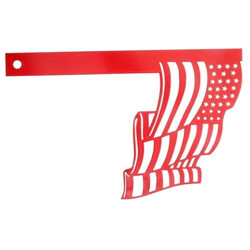 Levemolo Metal Mailbox Flag Flag Shape Mailbox Sign for Garden Sturdy Iron Material